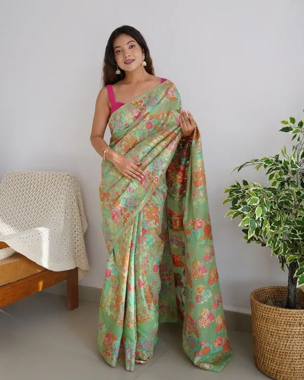 Pista_Charming_Pashmina_Saree_With_Breathtaking_Blouse_Piece_For_Women