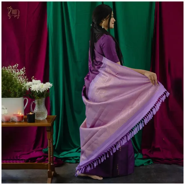 Purple_Olent_Soft_Silk_Saree_With_Fragrant_Blouse_Piece_For_Women