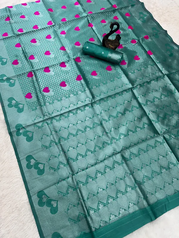 Sea_Green_Aplomb_Soft_Banarasi_Silk_Saree_With_Seraglio_Blouse_Piece_For_Women