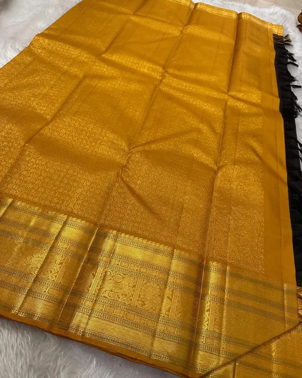 Black_Gorgeous_Soft_Silk_Saree_With_Beautiful_Blouse_Piece_For_Women