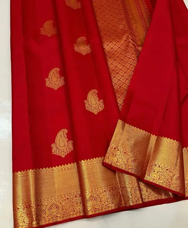 Red_Prodigal_Soft_Silk_Saree_With_Ornate_Blouse_Piece_For_Women