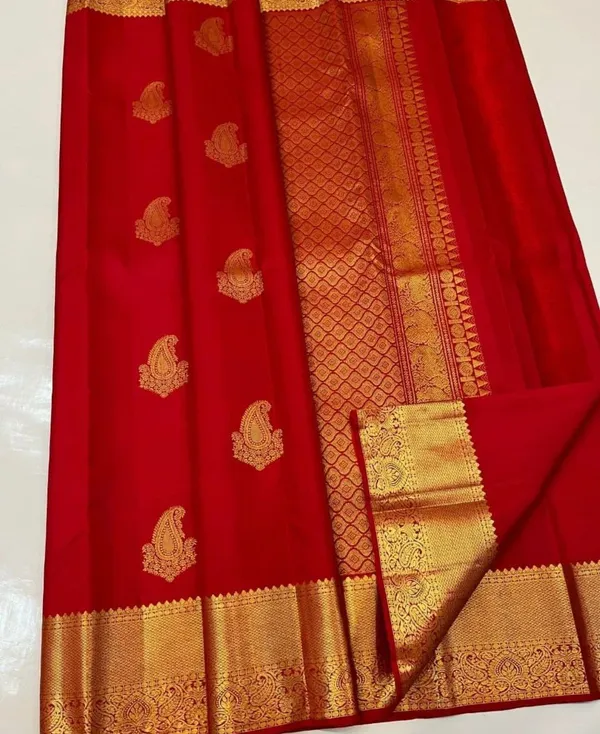 Red_Prodigal_Soft_Silk_Saree_With_Ornate_Blouse_Piece_For_Women