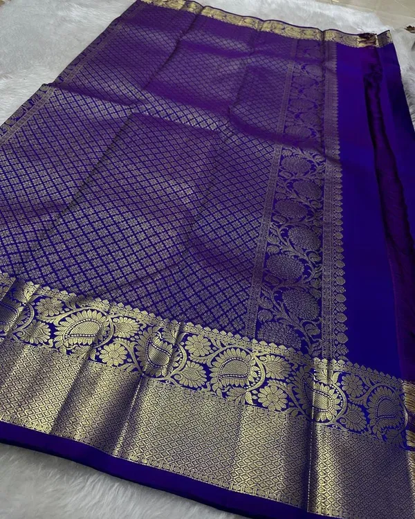 Blue_Angelic_Soft_Banarasi_Silk_Saree_With_Panoply_Blouse_Piece_For_Women
