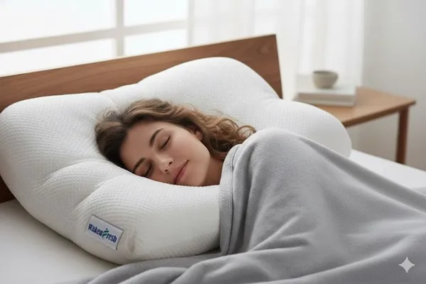 MEMORY_FOAM_PILLOW-_White_Knitted_Fabric_And_Memory_Premium_Pillow_For_Sleep_And_Comfort