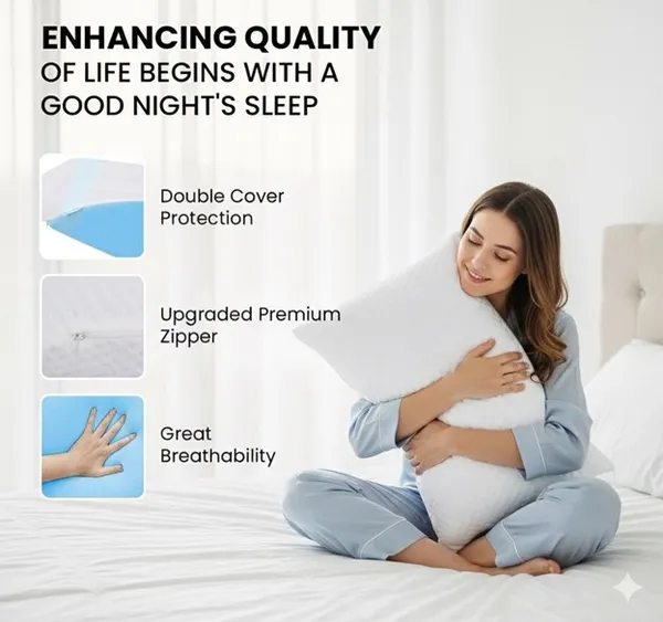 GEL_INFUSED_MEMORY_FOAM_-White_Knitted_Fabric_And_Gel_Memory_Premium_Pillow_For_Sleep_And_Comfort