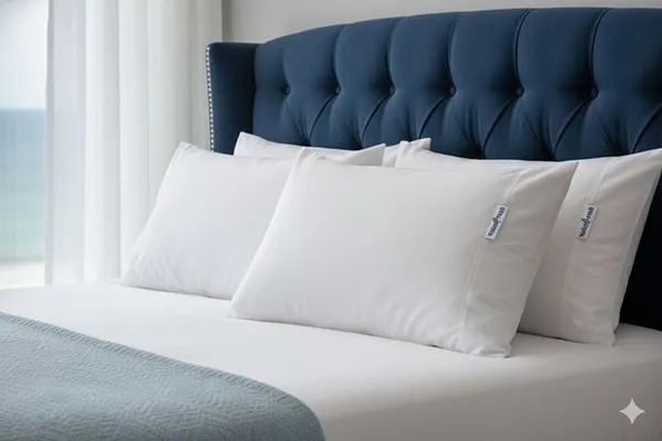 RECRON_PILLOW-_White_Fabric_And_Polyester_Fiber_Premium_Pillow_For_Sleep_And_Comfort