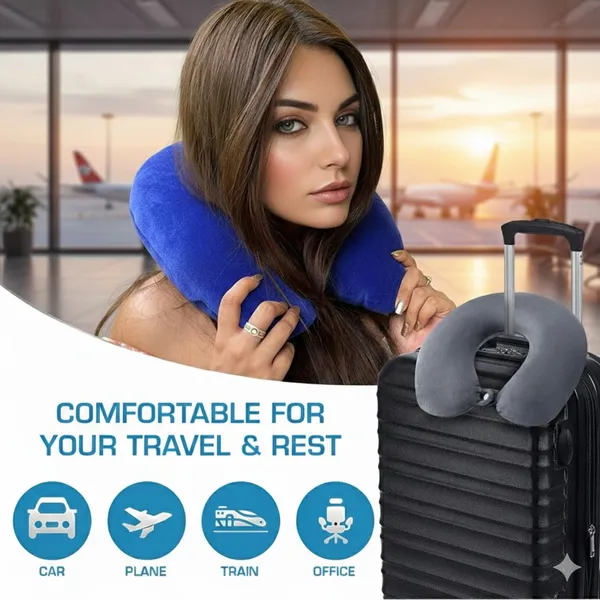 TRAVEL_NECK_U_SHAPED_PILLOW-Blue_And_Grey_Velvet_Fabric_And_Gel_Memory_Foam_Premium_Pillow_For_Sleep_And_Comfort