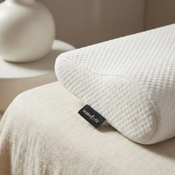 CERVICAL_PILLOW_-White_Knitted_Fabric_And_Gel_Memory_Foam_Premium_Pillow_For_Sleep_And_Comfort