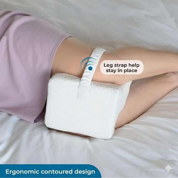 KNEE_PILLOW-_White_Knitted_Fabric_With_Gel_Memory_Foam_Premium_Pillow_For_Sleep_And_Comfort