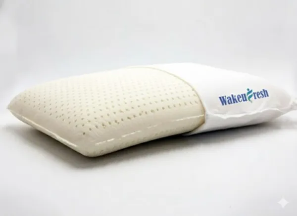 ORGANIC_LATEX_PILLOW-_White_Knitted_Fabric_And_Natural_Latex_Foam_Premium_Pillow_For_Sleep_And_Comfort