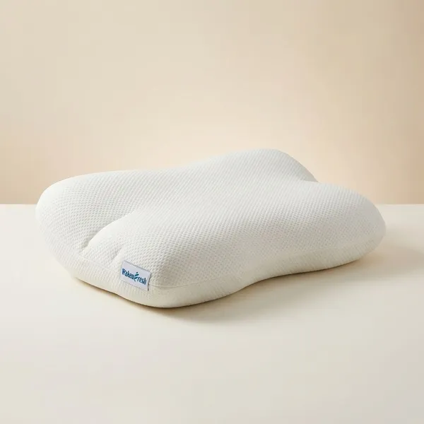 MEMORY_FOAM_PILLOW-_White_Knitted_Fabric_And_Memory_Premium_Pillow_For_Sleep_And_Comfort