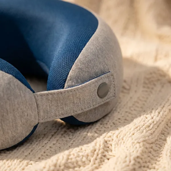 NECK_PILLOW_SNOOZED_-Blue_And_Grey_Velvet_Fabric_And_Gel_Memory_Foam_Premium_Pillow_For_Sleep_And_Comfort