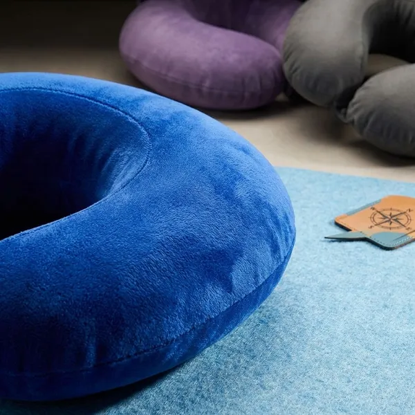 TRAVEL_NECK_U_SHAPED_PILLOW-Blue_And_Grey_Velvet_Fabric_And_Gel_Memory_Foam_Premium_Pillow_For_Sleep_And_Comfort