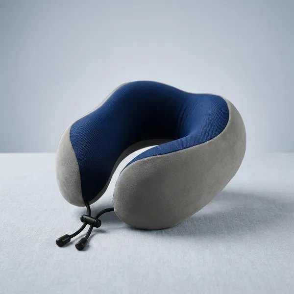 TRAVEL_NECK_PILLOW_WAVE_-Blue_And_Grey_Velvet_Fabric_And_Gel_Memory_Foam_Premium_Pillow_For_Sleep_And_Comfort