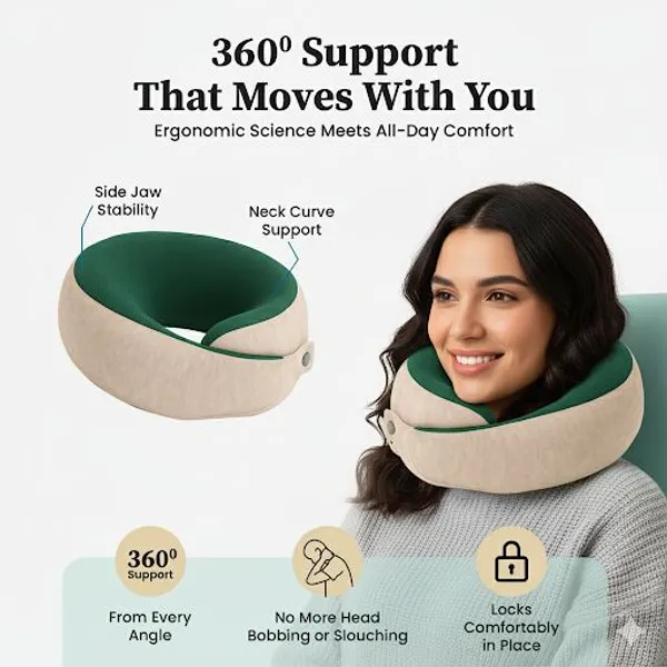 NECK_PILLOW_SNOOZED_-Blue_And_Grey_Velvet_Fabric_And_Gel_Memory_Foam_Premium_Pillow_For_Sleep_And_Comfort