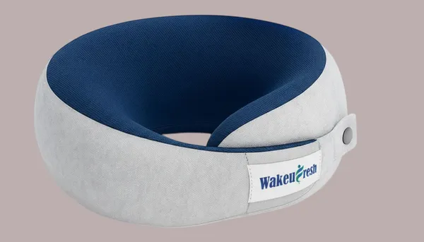 NECK_PILLOW_SNOOZED_-Blue_And_Grey_Velvet_Fabric_And_Gel_Memory_Foam_Premium_Pillow_For_Sleep_And_Comfort