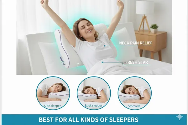 CONTOUR_PILLOW_-_White_Knitted_Fabric_And_Gel_Memory_Foam_Premium_Pillow_For_Sleep_And_Comfort