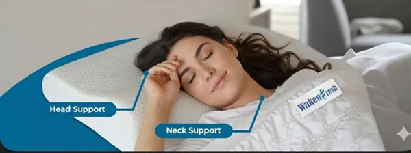 CONTOUR_PILLOW_-_White_Knitted_Fabric_And_Gel_Memory_Foam_Premium_Pillow_For_Sleep_And_Comfort