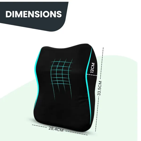 CAR_NECK_REST_PILLOW-_Black_And_Grey_Mesh_Fabric_GEL_Memory_Foam_Premium_Pillow_For_Comfort