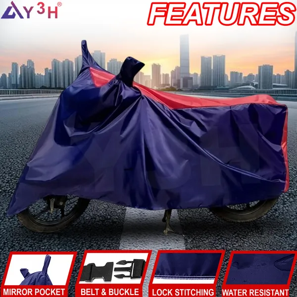Navy_And_Red_Polyster_Premium_Two_Wheeler_Cover_Car_Accessories