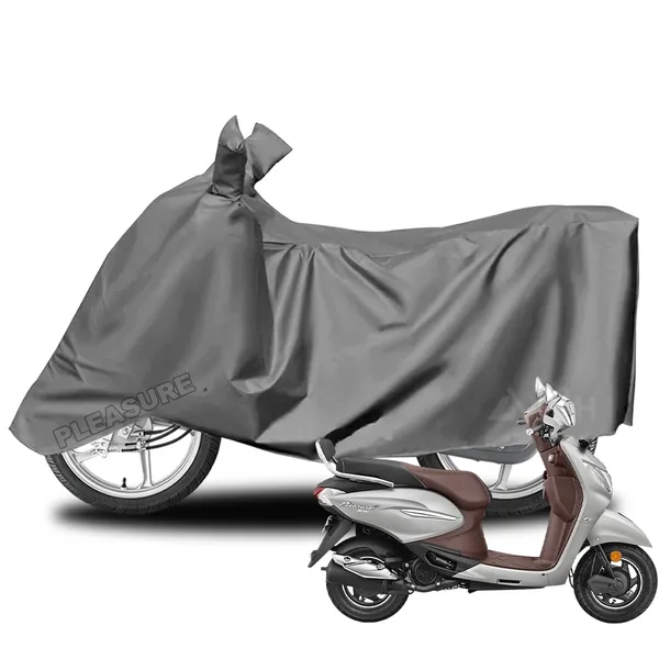Grey_Polyster_Premium_Two_Wheeler_Cover_Car_Accessories