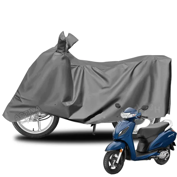 Grey_Polyster_Premium_Two_Wheeler_Cover_Car_Accessories