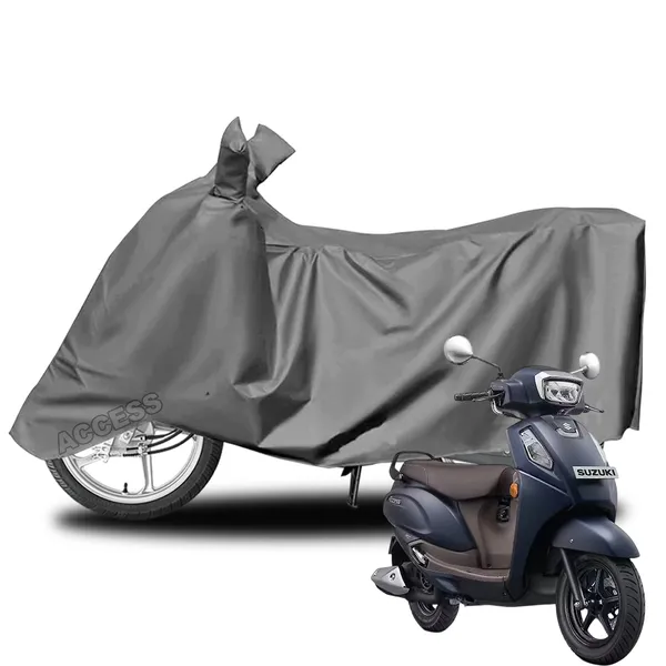 Grey_Polyster_Premium_Two_Wheeler_Cover_Car_Accessories