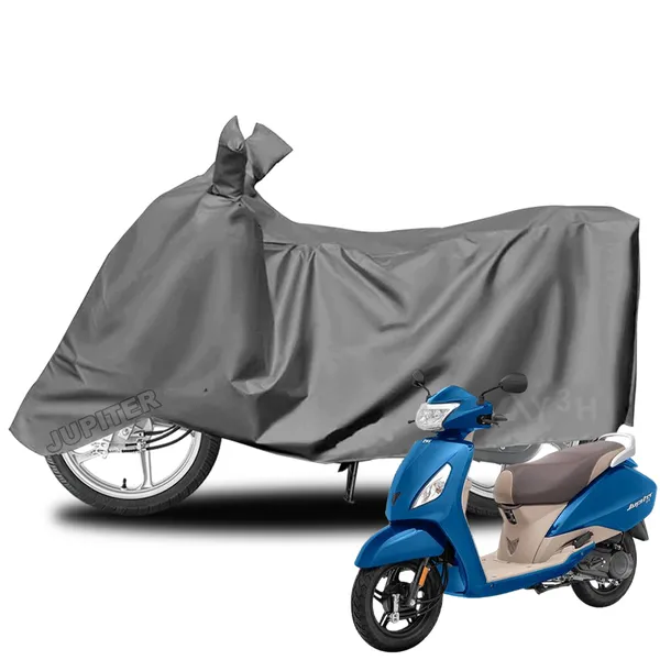Grey_Polyster_Premium_Two_Wheeler_Cover_Car_Accessories