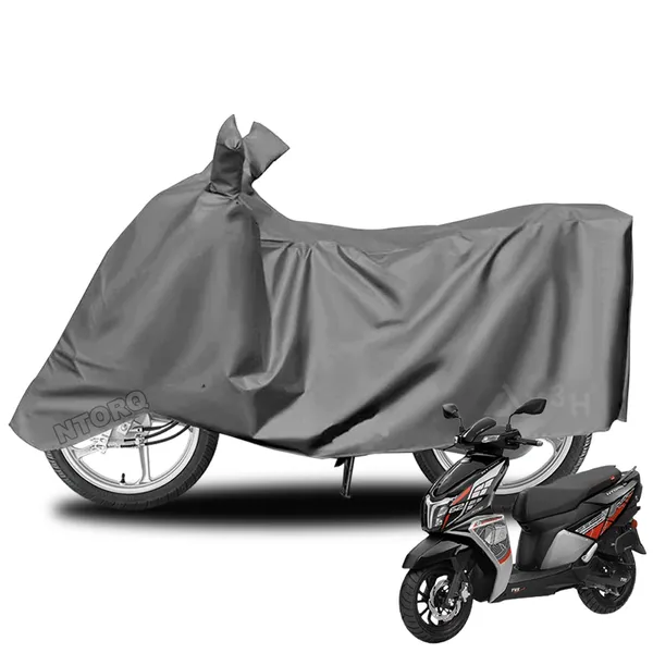 Grey_Polyster_Premium_Two_Wheeler_Cover_Car_Accessories