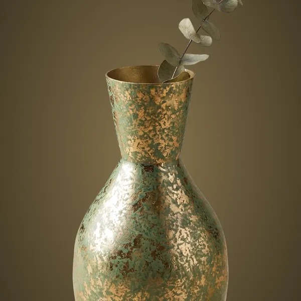 10112_Golden_/Green_Patina_Big_Vase