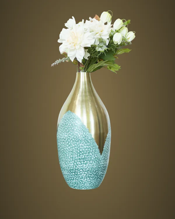 10119_Tulip_Pattern_Patina_Vase_Small
