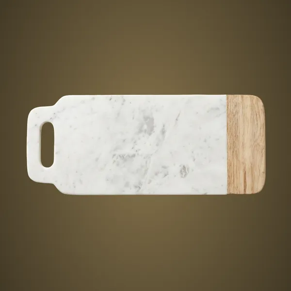 CB05_White_Marble_&_Wood_Chopping_Board_12x6"