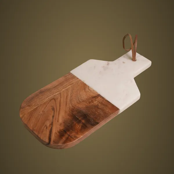 CB268_White_Marble_&_Wood_Chopping_Board_12x6"