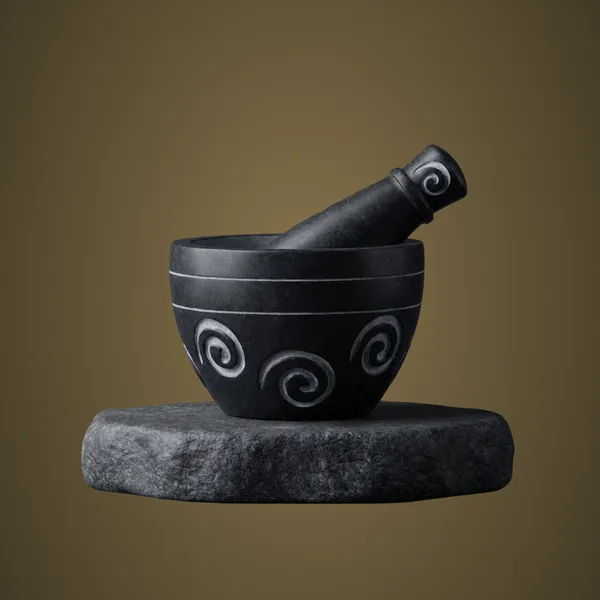 PM17_Black_Marble_Pestle_Mortar_6.75x6.75x2.50"