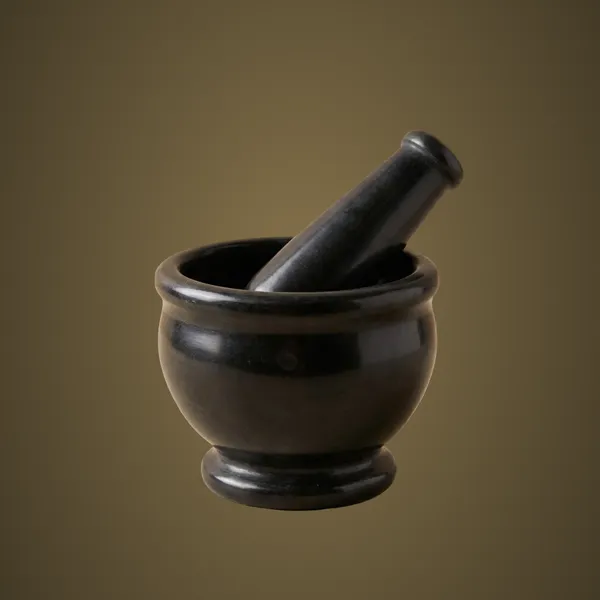 PM16_Black_Marble_Pestle_Mortar_4.75x4.75x4”