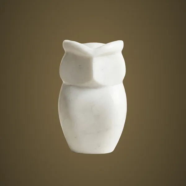 DC73_White_Marble_Owl_Décor_3.50x2.25x6”