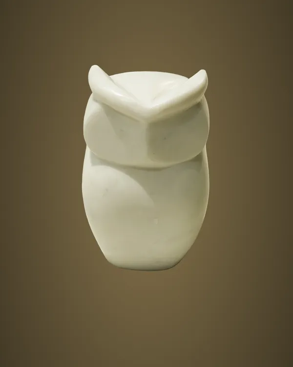 DC73_White_Marble_Owl_Décor_3.50x2.25x6”