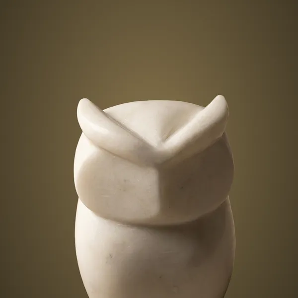 DC73_White_Marble_Owl_Décor_3.50x2.25x6”