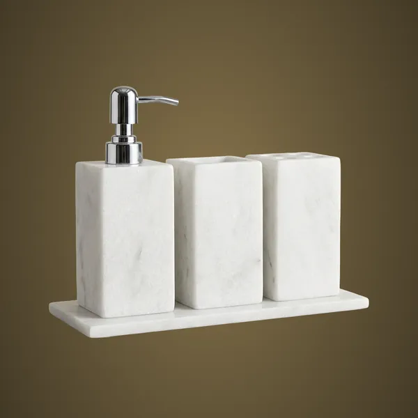 BS04_White_Marble_Bathset_S/4