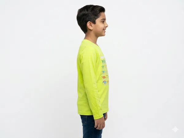 Neon_Green_Cotton_Full_Sleeve_Graphic_Print_T_Shirt_For_Boys