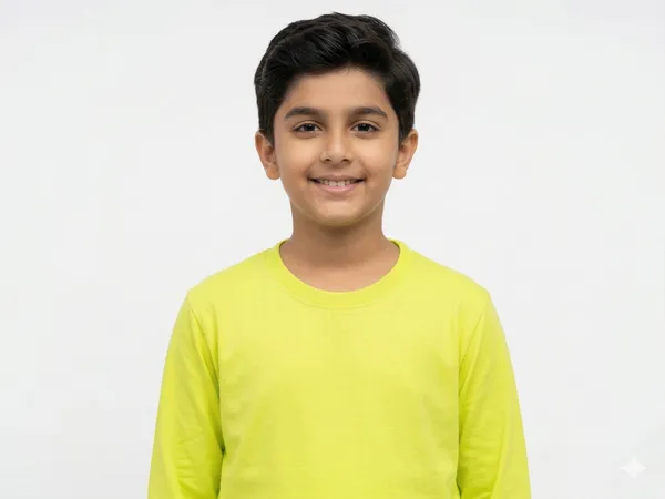 Neon_Green_Yellow_100%_Cotton_Full_Sleeve_T_Shirt_For_Boys