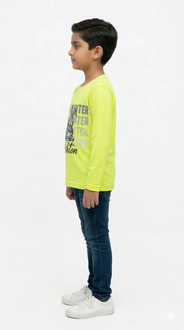 Neon_Green_Yellow_Cotton_Egg_Hunter_Graphic_Full_Sleeve_T_Shirt_For_Boys