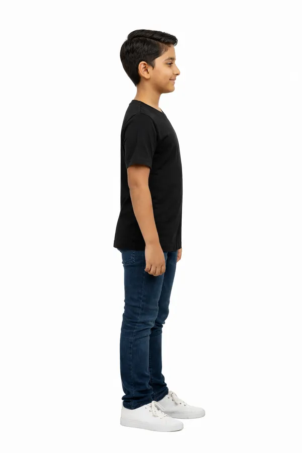 Black_Cotton_Round_Neck_Half_Sleeve_Plain_T_Shirt_For_Boys