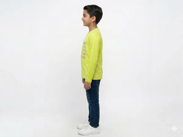Neon_Green_Cotton_Full_Sleeve_Graphic_Print_T_Shirt_For_Boys
