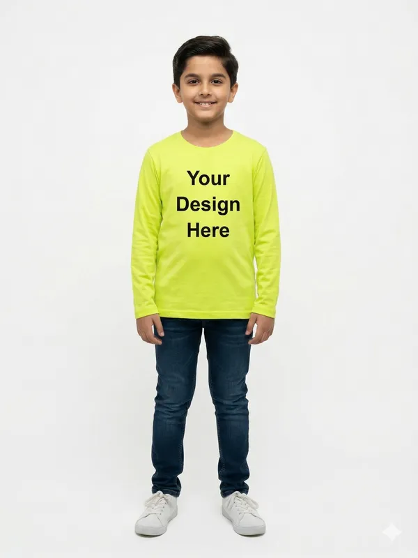 Neon_Green_Cotton_Full_Sleeve_Crew_Neck_T_Shirt_For_Boys