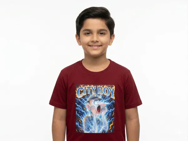Maroon_Cotton_City_Boy_Graphic_Dtf__Print_T_Shirt_For_Boys