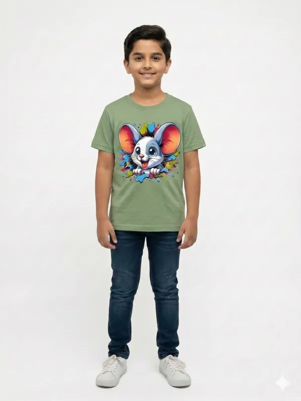 Light_Green_100%_Cotton_Graphic_Print_T_Shirt_For_Boys