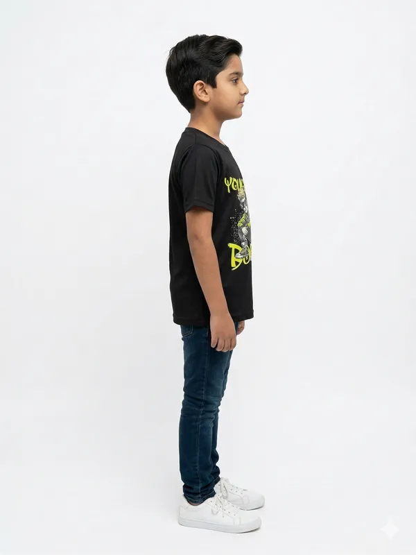 Black_100%_Cotton_Graphic_Dtf_Print_T_Shirt_For_Boys