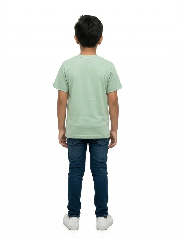 Light_Green_100%_Cotton_Dinosaur_Alphabet_Graphic_Dtf_PrintT_Shirt_For_Boys