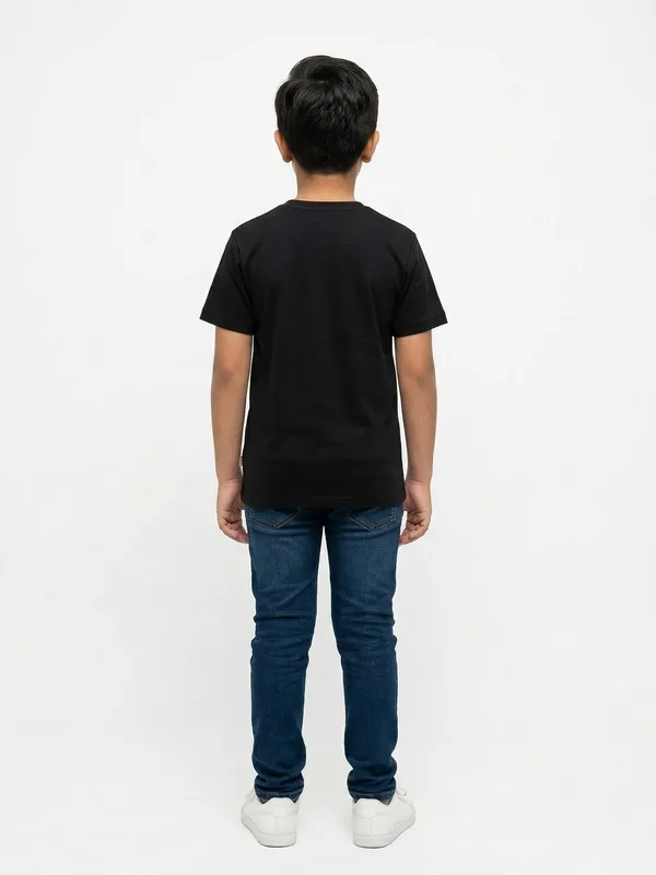 Black_100%_Cotton_Graphic_Dtf_Print_T_Shirt_For_Boys